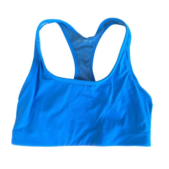 TORY BURCH SPORT Blue Racerback Sports Bra Size X Small - Picture 2 of 6